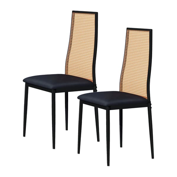 Spisestol, Moderne Design, Ergonomisk Rygstøtte,Sort