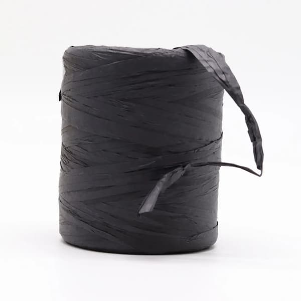 Raffia Strå Garn, Miljøvenligt Materiale, Høj Slidstyrke,sort