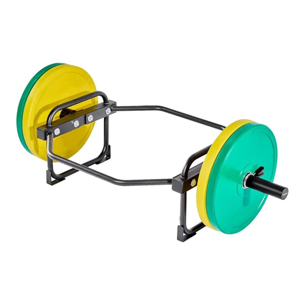 Hex Bar, 240 kg lastkapacitet, kompatibel med 5 cm viktskivor, armégrön