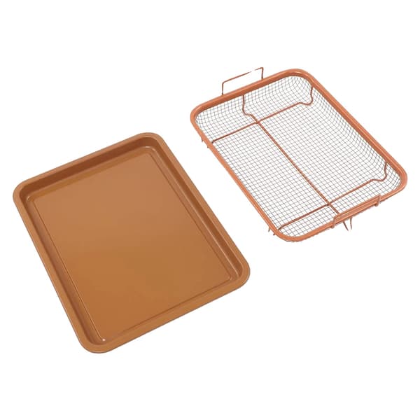 Grillkorg, Ergonomiska Handtag, Mångsidig Bakning,Antik mässing