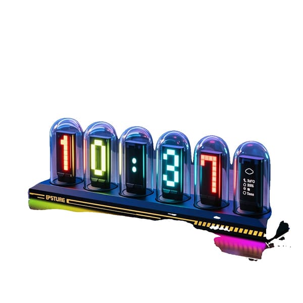 Ur, Smart Display, Tilpasselig Belysning,Base med RGB lys