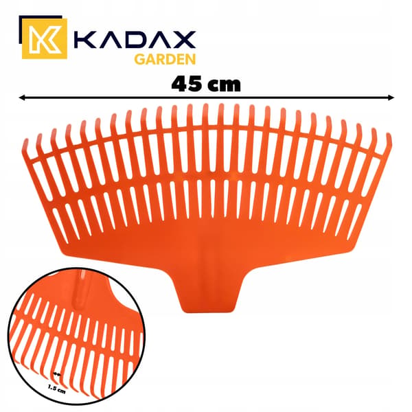 Havegreb, Plastmateriale, Længde 60 cm, Vægt 400 g, Egnet til Bladindsamling, Ergonomisk Design