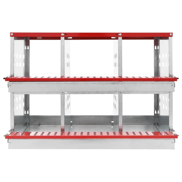 Hönsnäste, 6 Fack, Hållbar Ventilerad Design,Röd