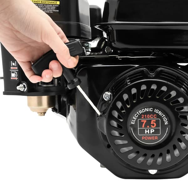 Benzinmotor, 7,5 hk, 210 cc slagvolumen,sort
