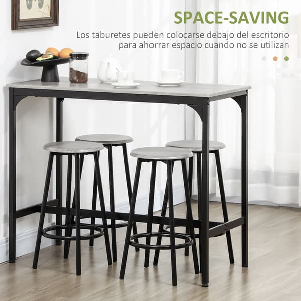 Bord för bar, modern minimalistisk design, plats för 4, GRÅ