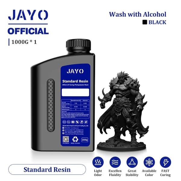 3D-printerharpiks, Lav skrumpning, Høj præcision,JAYO Standard Sort