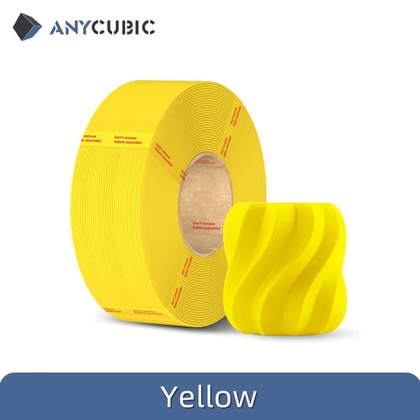 PLA Filament, Miljövänlig, Hög Precision,3KG Gul