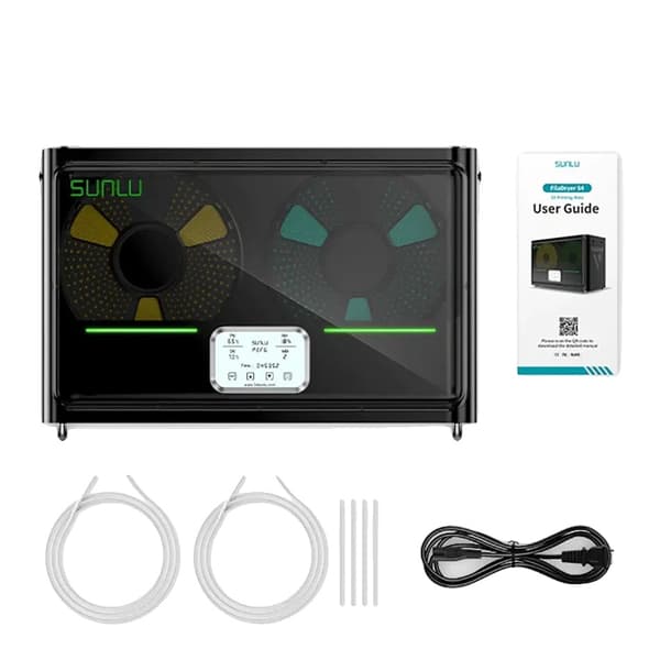 S4 Filament Tørrer, Sort, 70℃ Maksimal Temperatur,S4 Sort, EU(220V)