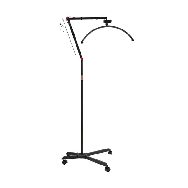Gulvlampe, Justerbar Højde, LED Belysning,sort