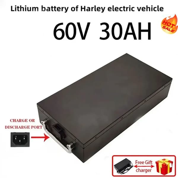 Lithiumbatteripakke, 60V, 40AH kapacitet,60V 30AH-lader