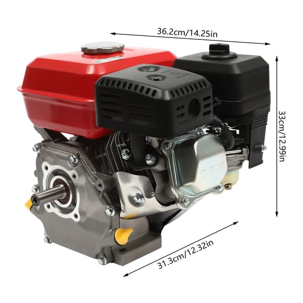 Benzinmotor, 4000W Effekt, 4-takts Design,Rød