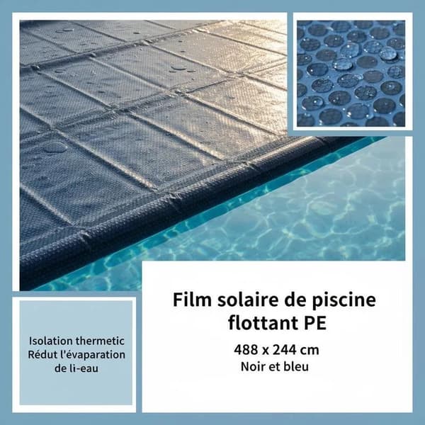 Poolöverdrag, Vattenbesparing, Hållbar Design,Blå