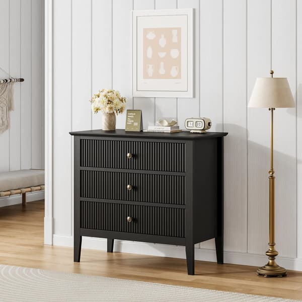 Byrå, Modern Design, Gott om Förvaring,svart
