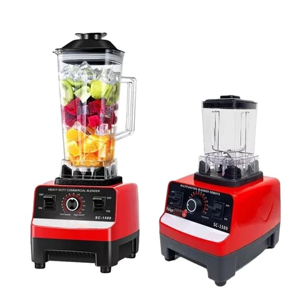 Madprocessor Blender, Høj-effektiv Motor, Stor Kapacitet,Rød