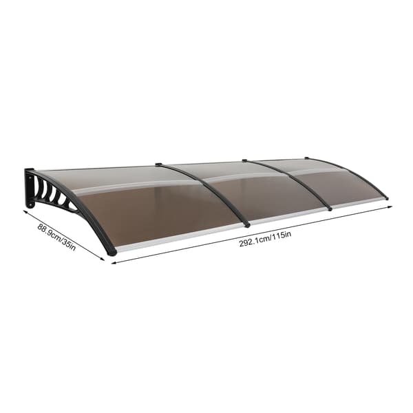 Markise, Moderne Design, Holdbar Konstruktion,Brun og Sort