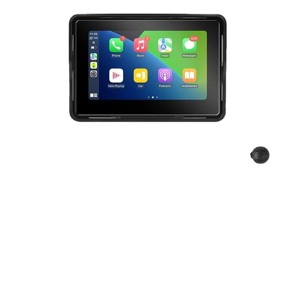 Motorcykel Navigationsdisplay, Trådløs CarPlay, Bluetooth Support,5 tommer Carplay