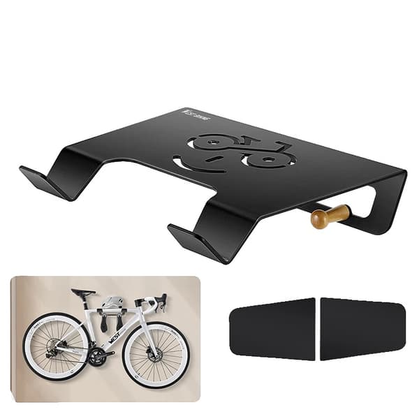 Cykelställ, Väggmonterad Design, Hållbar Konstruktion,VIT
