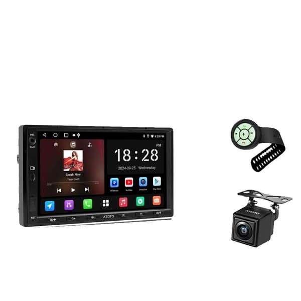 Bilstereo, Skärmstorlek, Navigationssystem,Quad Core, med kontrollkamera