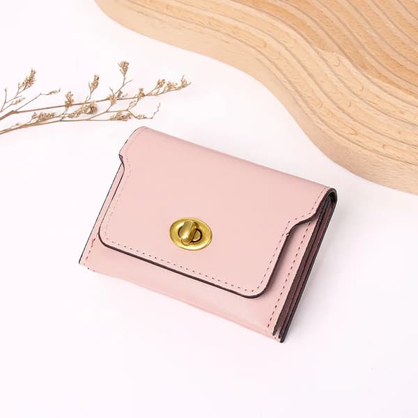 Plånbok, Kompakt Design, Moderiktig Stil,Rosa