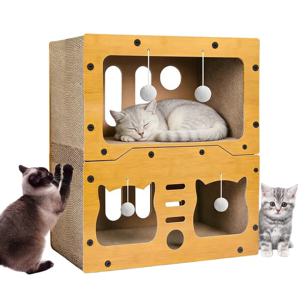 Kattebed, Dobbeltformål Design, Miljøvenlige Materialer,katte seng