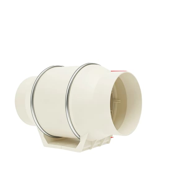Inline ventilator, høj luftstrøm, stille drift,150mm Hvid, 220 V-d, EU-d