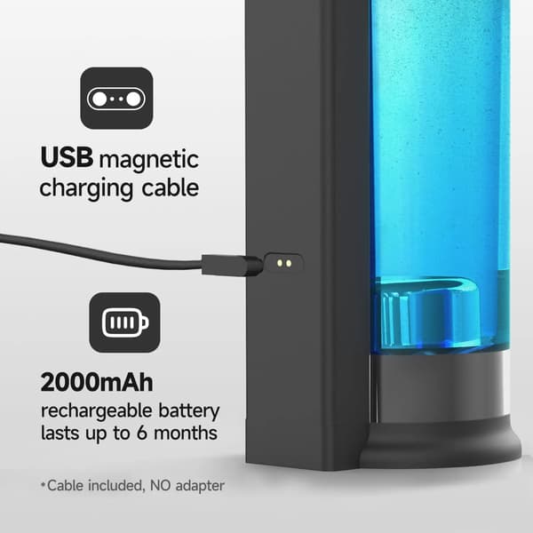 Flydende sæbedispenser, USB-genopladelig, justerbar dosering,Ja, Væske-sort