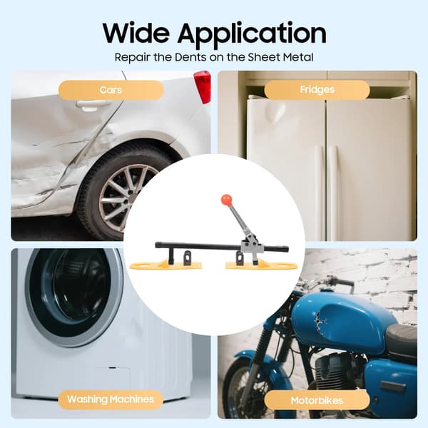 Dent Puller Kit, Alsidig Reparationsværktøj, Kompakt Design,sort
