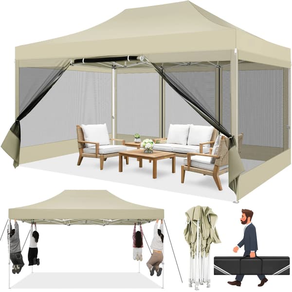 Paviljong, Vattentät Design, Insektskydd,Kaki