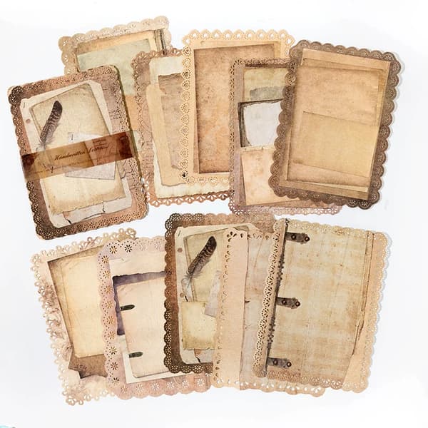 Lace Papir, 10 Stykker, Assorterede Designs,F