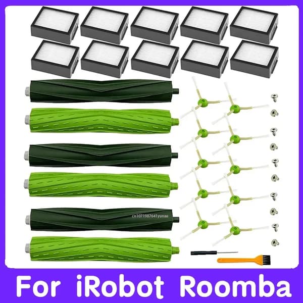Rullebørste, Kompatibel med iRobot Roomba, Holdbart Gummimateriale,28PCS