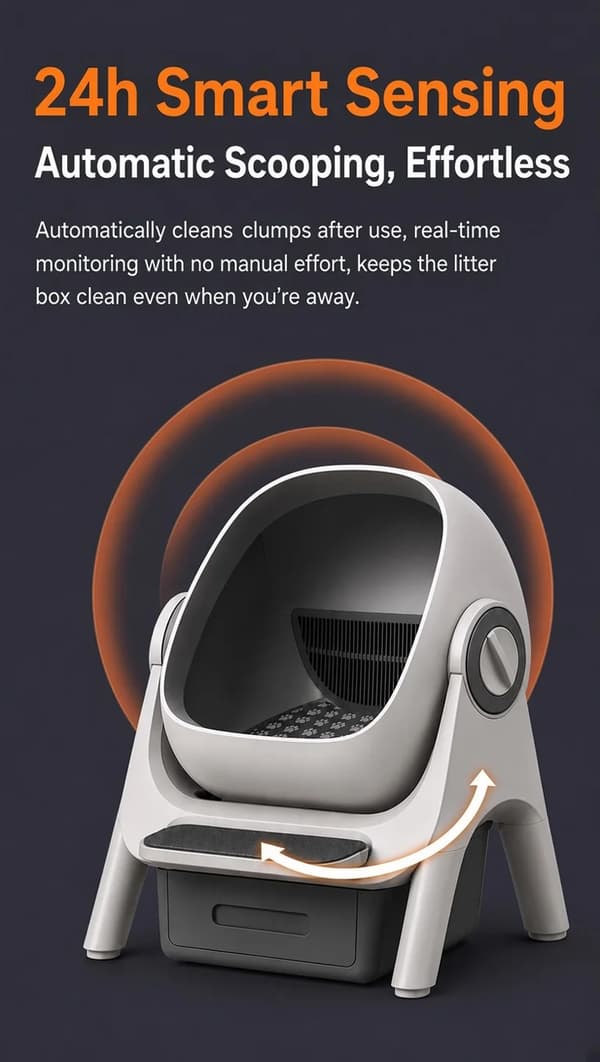 Automatisk Kattebakke, App-Styret, Anti-Rod Design,Z2 Plus