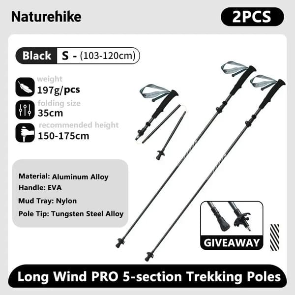 Klatringstænger, Ultralight Design, Justerbar Længde,2PCS-Sort-103-120cm