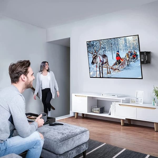 TV Vægbeslag, Fuld Bevægelse, Nem Installation,sort