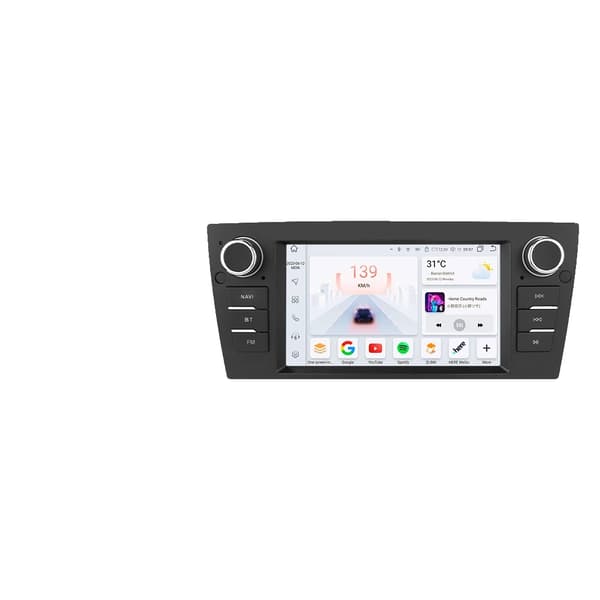Carplay, multimedieafspiller, smartphoneintegration, kompatibel med BMW 3 Serie E90 E91 E92 E93 06 - 12,S8 AHD2 AI