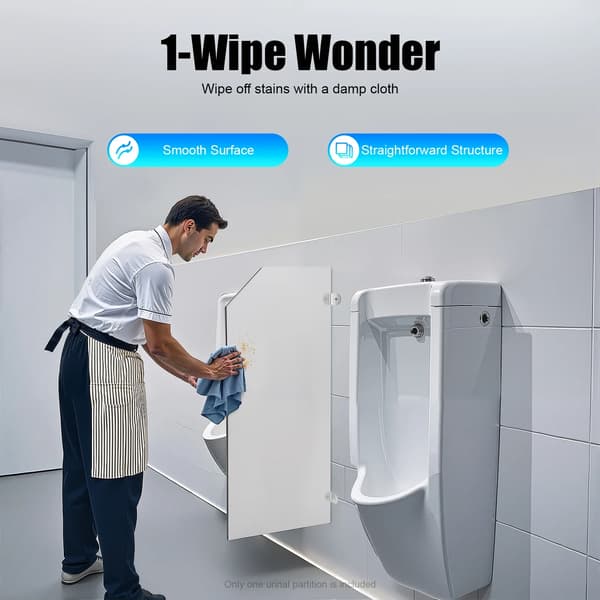Urinalavskiljare, högdensitetsmaterial, lätt underhåll,Ljusgrå