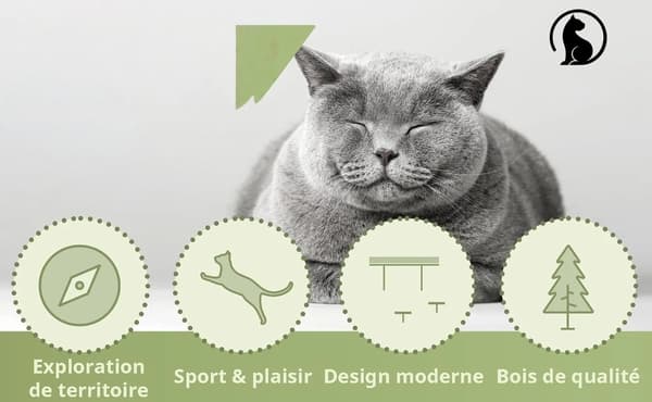 Kattväggshängmatta, Tredelad Design, Lätt Installation,GRÅ