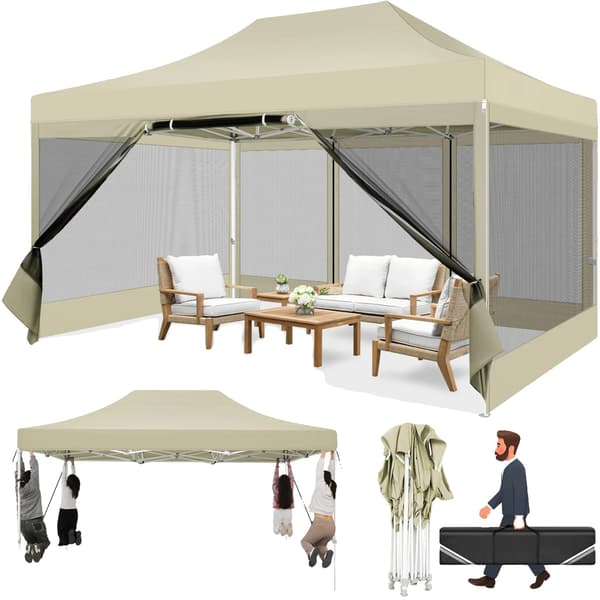 Paviljong, Vattentät Design, Insektskydd,Kaki