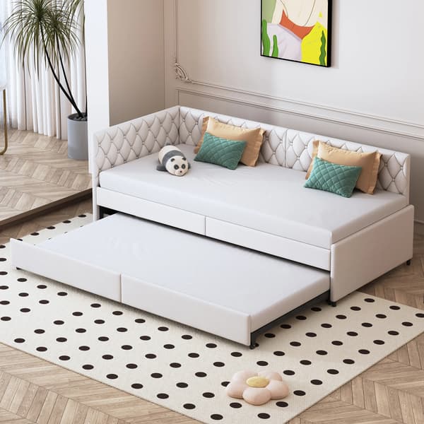 Sofa Seng, Moderne Design, Pladsbesparende Opbevaring,Beige, 90*200cm
