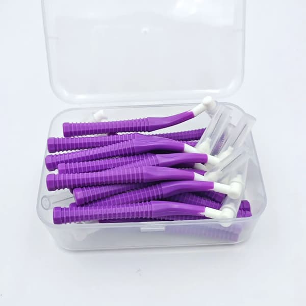 Interdentalbørste, Slank Design, Kombipakke,0.7mm Lilla