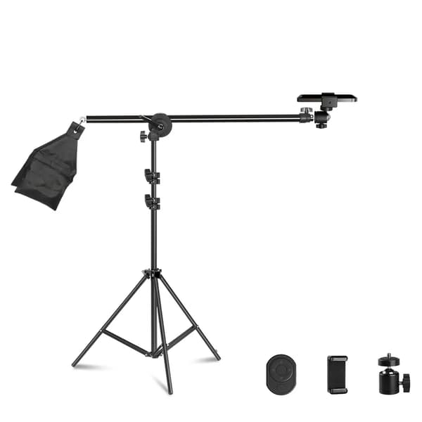 Telefonstativ, Justerbar Højde, Kompatibel med Softboxe,B