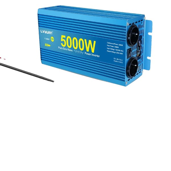 Ren Sinusvågsomvandlare, LCD-display, Mångsidig Ingångsspänning,12V 5000W 2EU