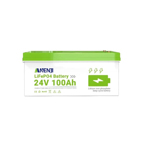 Batteri, 100Ah kapacitet, Smart Bluetooth overvågning,ANJ-12V-100AH