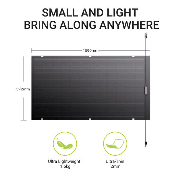 Solpanel Kit, Monokrystallinsk, Vandafvisende,120W * 2