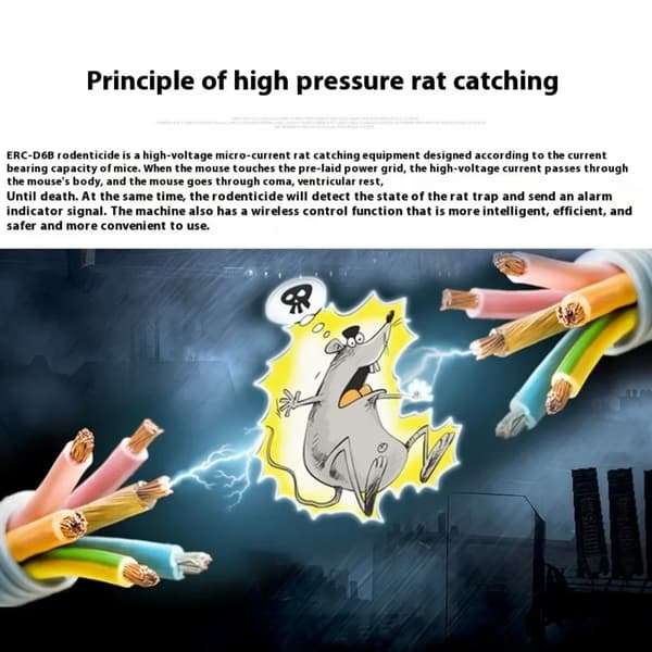 Elektrisk Råttfälla, Human Råttkontroll, Lätt att Använda,ERC-D6B