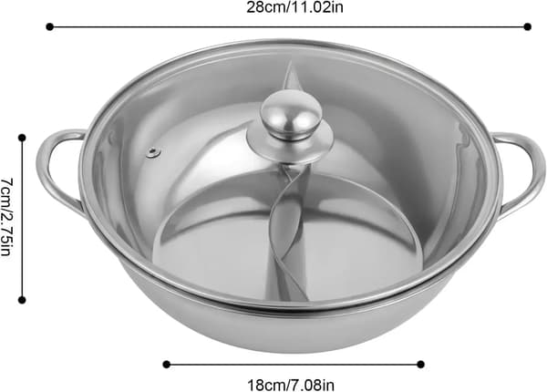 Hot Pot, Rustfrit Stål, Induktionskompatibilitet,sølv