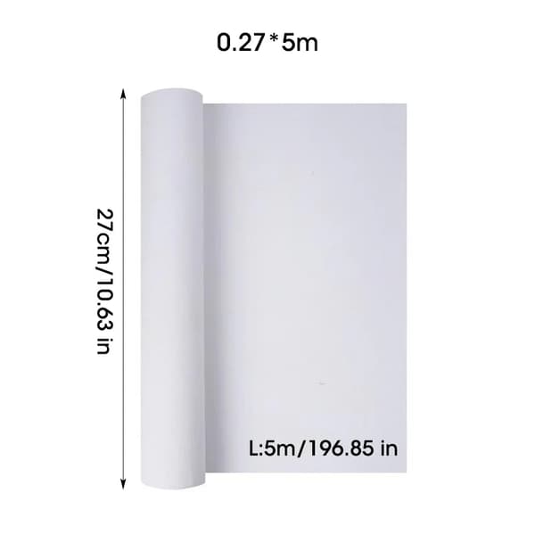 Bomullscanvasrulle, 5 meter lång, mångsidig för olika måleritekniker,0.27x5m