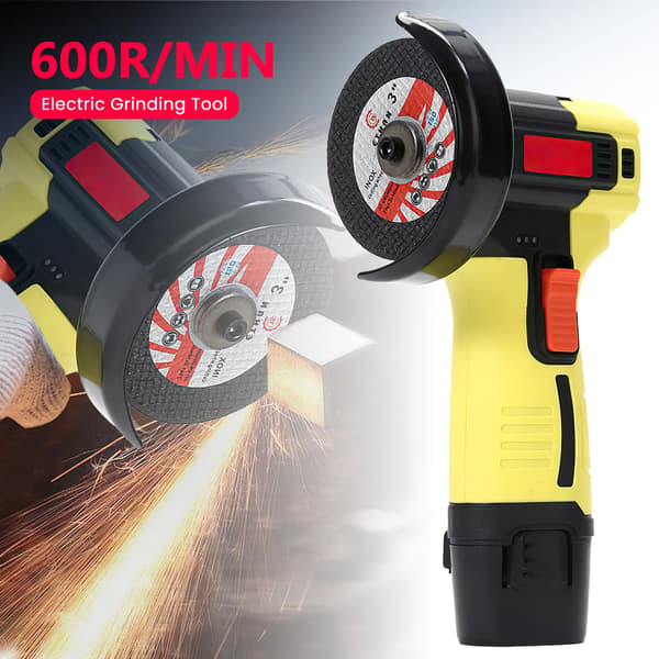 Vinkelslip, Borstlös motor, Kompakt design, EU, Set-2 batterier