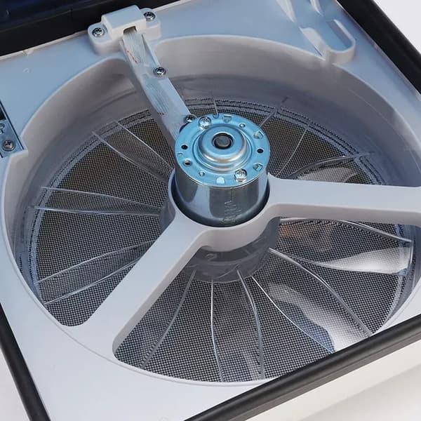 Takventilationsfläkt, Integrerad belysning, Tyst drift,VIT