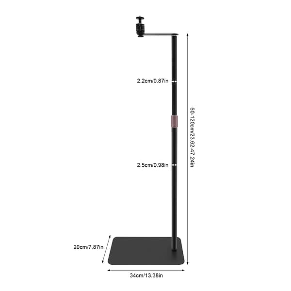 Projektorstand, Højdejusterbar, 360° Rotation,sort