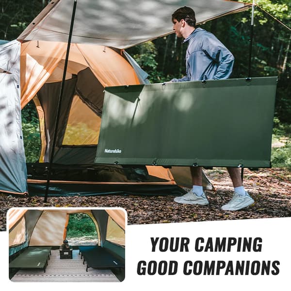 Camping Seng, Bærbar Design, Holdbar Konstruktion,Sort